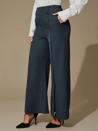 Valentina Wide-Leg Trousers – Split Hem Edition