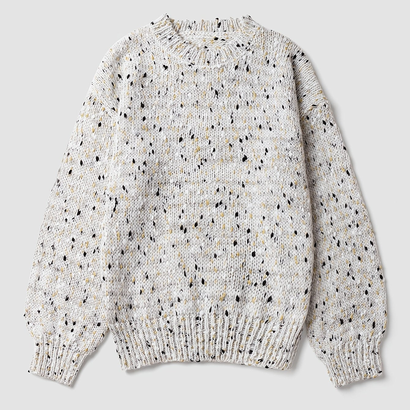 Celeste Polka Knit – Vintage Drop Shoulder Sweater