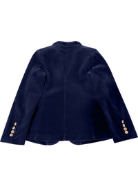 Velour Heritage Blazer – Signature Button Edition
