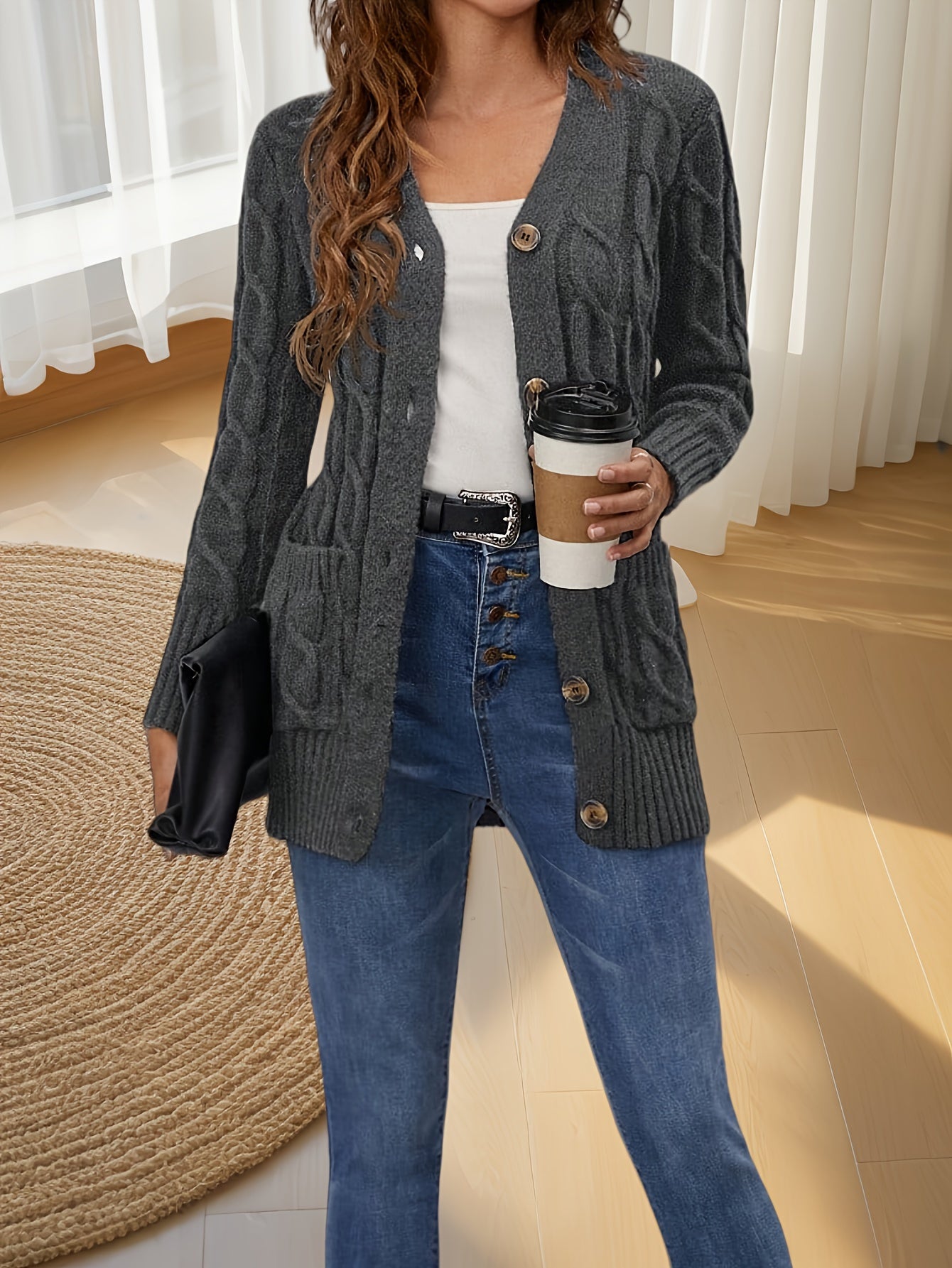 Aurora Buttoned Cardigan – Luxe Open Edition