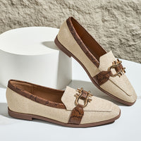Serene Vintage Loafers – Sleek Style with Snakeskin Accents