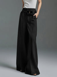 Valentina Wide-Leg Trousers – Split Hem Edition