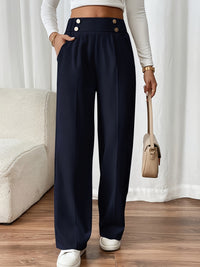 Aurora High-Waist Trousers – Tailored Relaxed Fit