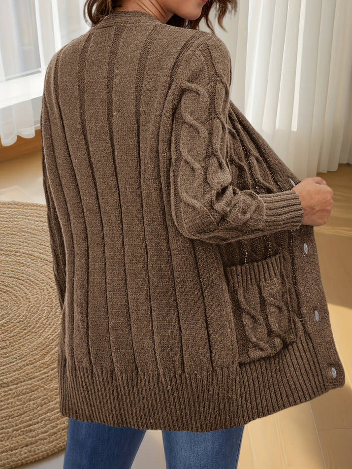 Aurora Buttoned Cardigan – Luxe Open Edition