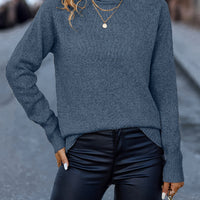 Isabella High-Neck Knit – Autumn Luxe Pullover