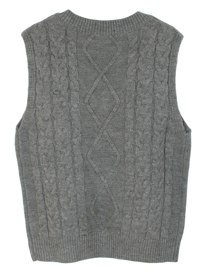 Amélie V-Neck Knit Vest – Timeless Chic Edition