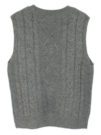 Amélie V-Neck Knit Vest – Timeless Chic Edition