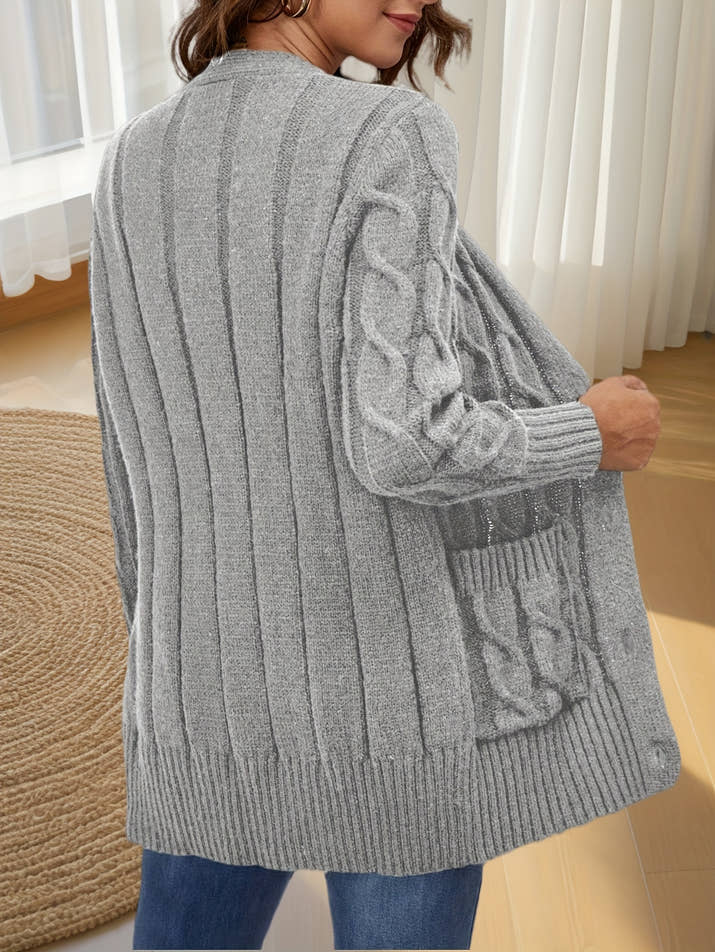 Aurora Buttoned Cardigan – Luxe Open Edition