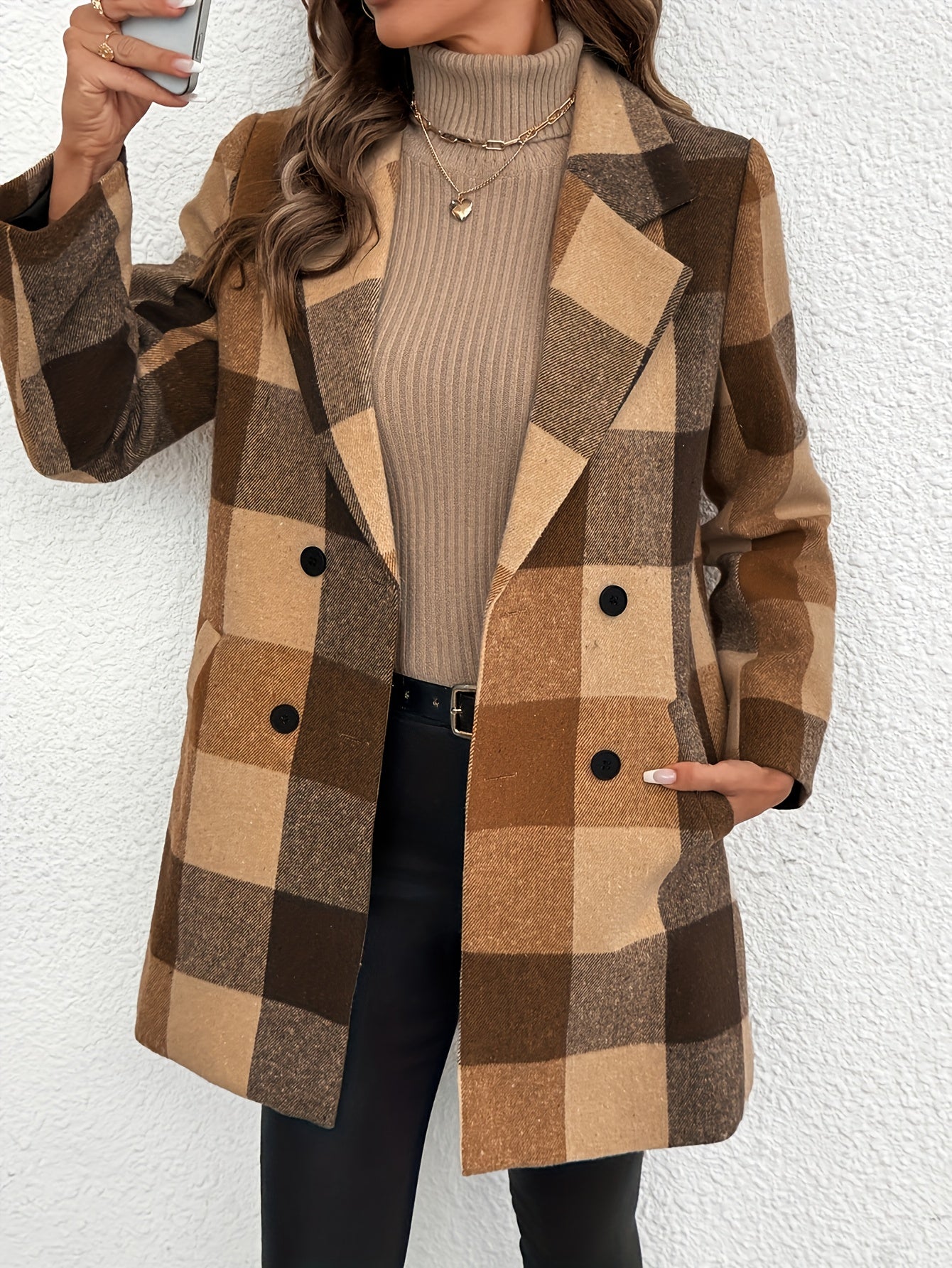 Camille Houndstooth Coat – Golden Heritage Edition