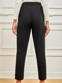 Amara Tapered Trousers – Black Tailored Elegance
