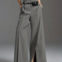 Valentina Wide-Leg Trousers – Split Hem Edition