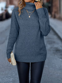 Isabella High-Neck Knit – Autumn Luxe Pullover