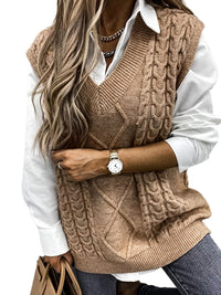 Amélie V-Neck Knit Vest – Timeless Chic Edition