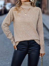 Isabella High-Neck Knit – Autumn Luxe Pullover